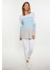 usha BLUE LABEL Damen Pullover in Weiss hellblau grau
