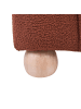 Beliani Pouf IDYLLWILD in Braun - (W) 49 x (H) 46 x (L) 38 cm