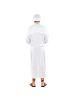 tectake Lange, bequeme Robe, weiß