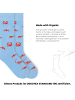von Jungfeld Gemusterte Socken SIGNATURE ICONS in Crab - French Blue