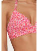 Linga Dore Linga Dore Triangel Bikini top in Hot pink paisley