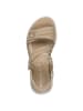 Tamaris WIDE FIT Sandale in BEIGE/GOLD