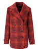 Aniston SELECTED Cabanjacke in hellrot-dunkelrot-lila-kariert