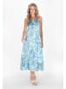 IZIA Women Dress in blue multicolor