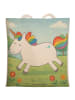 Mr. & Mrs. Panda Shopper Einhorn Happy Design ohne Spruch in Weiß