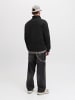 Jack & Jones Sweatshirt mit halbem Reißverschluss in Black
