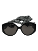 Guess Sonnenbrille Rund Schwarz