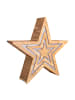 näve LED Weihnachtsartikel "STERN" in natur - (L)34 cm x (B)8 cm x (H)33 cm