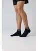 SNOCKS Retro Sneaker Socken aus Bio-Baumwolle 4 Paar in Schwarz (Streifen)