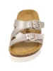 Palado Plateau-Pantoletten Arrila PL in Beige Metallic