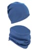 Alkato Alkato Unisex Beanie Mütze und Schal Set Uni in blau Modell 2