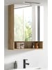 Inn.Furn Spiegelschrank Eiche Evoke 60 x 74 cm, Badezimmer Schrank 3-türig