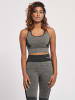 Hummel Hummel Top Hmlclea Yoga Damen Atmungsaktiv Feuchtigkeitsabsorbierenden Nahtlosen in CHATEAU GRAY/BLACK MELANGE