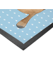 Mr. & Mrs. Panda Sauberlaufmatte Schnabeltier Mut mit Spruch in Blau Pastell