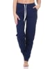 NORMANN Damen Pyjama Hose lang Mix & Match in marine