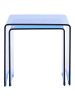 Beliani 2er-Set Beistelltisch KENDALL in Blau
