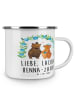 Mr. & Mrs. Panda Trinkbecher Henna-Abend Magie mit Spruch in Transparent