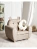 Beliani Kindersessel MARIBO in Beige/Braun - (W) 61 x (H) 59 x (L) 44 cm