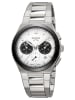 Boccia Herrenuhr Chronograph Titan Saphirglas Weiß / Silber