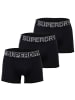 Superdry Boxershort 3er Pack in Schwarz/Grau