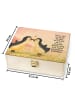 Mr. & Mrs. Panda Teebeutelbox Pinguine Kuss Design mit Spruch in Weiß