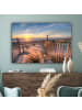 MuchoWow Leinwand bilder Sonnenuntergang Strand (BxH)