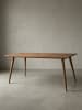 KADIMA DESIGN Massivholz Esstisch im Retro Landhausstil, handgefertigt, Sheesham-Holz