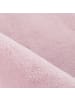KADIMA DESIGN Teppich Kurzflor Uni-Look Polyester Wohnzimmer waschbar in Rosa