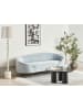 Beliani 3-Sitzer Sofa SAVAR in Blau/Schwarz - (W) 183 x (H) 75 x (L) 85 cm