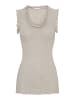 Seamless Basic Top Flounce in Desert Melange