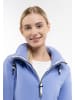 Schmuddelwedda Damen Lange Sweatjacke in Violettblau