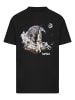 F4NT4STIC T-Shirt NASA Take Off Earth Montage in schwarz
