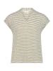 CARTOON Ringelshirt mit V-Ausschnitt in Cream/Khaki