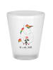 Mr. & Mrs. Panda Schnapsglas Einhorn Traurig ohne Spruch in Transparent