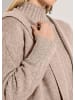 MADELEINE Urbaner Cardigan in Longform in berber / melange