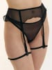 Erlich Textil  ICONIC MESH STRUMPFHALTER in schwarz