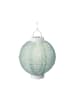 MARELIDA LED Solar Lampion mit Muster in grün - H: 23cm