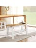 HOMCOM Sitzbank-95L x 30B x 45H cm-Eiche
