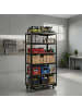 relaxdays Schwerlastregal in Schwarz - (B)90 x (H)209 x (T)40 cm