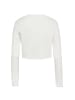 NAEMI Damen Cardigan in Wollweiss