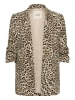 Soaked in Luxury Blazer SLShirley Casual fit in Brown Leopard Print