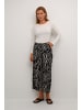 Kaffe Casual Hose KAdacia Loose fit in Black / Antique Zebra Print