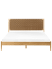Beliani Doppelbett BRUNEMONT in Braun - (W) 187 x (H) 110 x (L) 208 cm