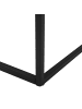 Beliani Beistelltisch DELANO in Heller Holzfarbton/Schwarz - (W) 60 x (H) 50 x (L) 60 cm