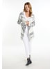 usha FESTIVAL Damen Strick Cardigan in Wollweiss Schwarz