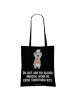 Mr. & Mrs. Panda Schultertasche Konditorin Herz mit Spruch in Schwarz
