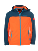 Trollkids Fleece Jacke "Trollheimen" in Mystik Blau / Orange