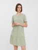Vero Moda Kurzes Kurzarm Tunika Blusenkleid mit Rüschen VMFILLI in Mint