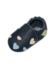 Sayoyo Baby Krabbelschuhe aus Leder, weiche Lauflernschuhe mit rutschfester Sohle 