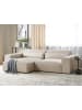 Beliani Ecksofa HELLNAR in Beige - (W) 262 x (H) 70 x (L) 176 cm